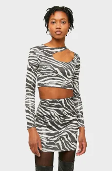 Женская юбка с узором Разноцветный XS Tally Weijl SSKPEBLUZE