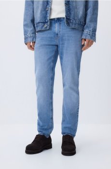 Reserved - Джинси slim із вареним ефектом - синій - WM858-50J