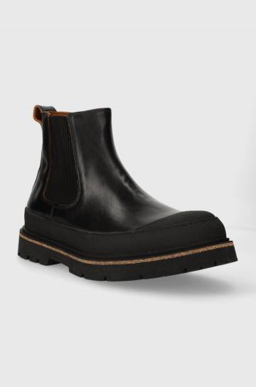 Кожаные полусапоги Birkenstock Prescott мужские цвет чёрный Кожаные полусапоги Birkenstock Prescott мужские цвет чёрный