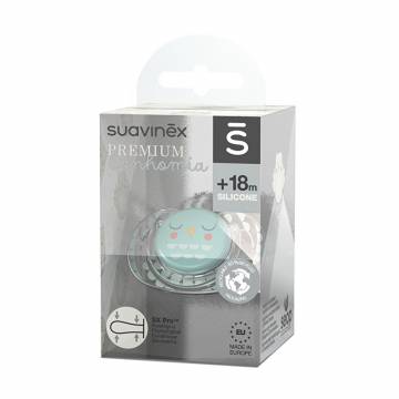 Пустышка физиологическая Suavinex Bonhomia зеленая, от 1.5 года (307816) Пустышка физиологическая Suavinex Bonhomia зеленая, от 1.5 года (307816)