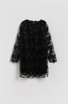 Reserved - Сукня з паєтками - чорний - 253FW-99X