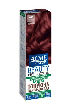 Тонирующая краска-уход для волос Beauty Phyto Color, 655 Винный, 50 мл