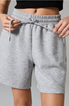 Шорти soft touch з кишенями - сірий