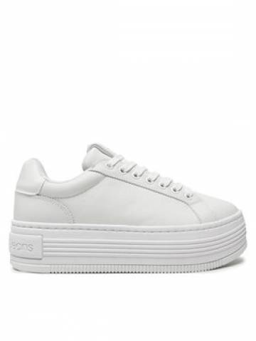 Calvin Klein Снікерcи Bold Platf Low Oh Mg Lth YW0YW01589 Білий Calvin Klein Снікерcи Bold Platf Low Oh Mg Lth YW0YW01589 Білий