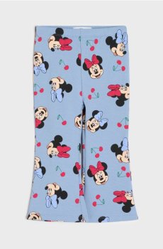 Розкльошені штани з візерунком Minnie Mouse - light blue