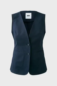 Женский черный жилет Черный 0 DKNY D2A4T031_BLK