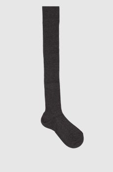 Серые гольфы из кашемира
