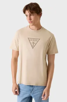 Мужская бежевая футболка Бежевый XL Guess M6RI23.K8FQ4;G1DR