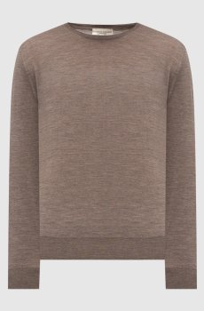 Коричневый джемпер из шерсти мериноса