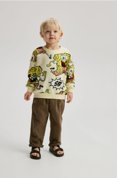 Reserved - Світшот SpongeBob - світло-жовтий - 687HR-10X