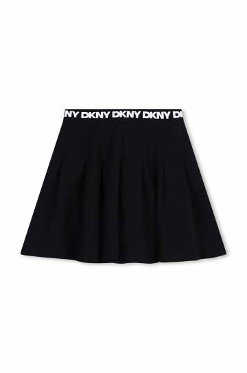 Детская юбка Dkny цвет чёрный mini расклешённая D60214 Детская юбка Dkny цвет чёрный mini расклешённая D60214