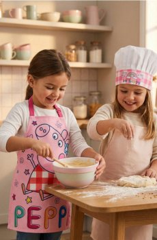 Набір з фартуха і шапочки Peppa Pig - різнобарвний