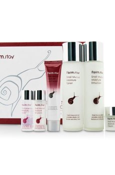 Набор для ухода за лицом FarmStay Snail Mucus Moisture Skin Care, 6 единиц
