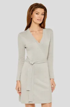 Женское серое платье Серый S MARC&ANDRE A8-00CH303