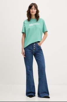 Хлопковая футболка Karl Lagerfeld Jeans