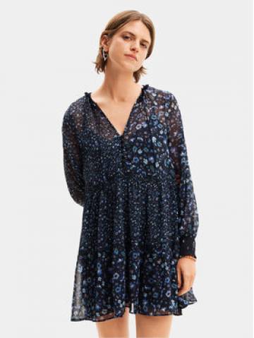 Desigual Літня сукня Doque 24SWVW20 Cиній Relaxed Fit Desigual Літня сукня Doque 24SWVW20 Cиній Relaxed Fit