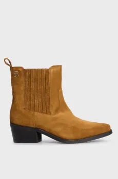 Женские рыжие замшевые казаки TH SUEDE COWBOY BOOT Рыжий 37 Tommy Hilfiger FW0FW08034