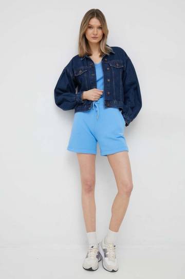 Шорты Tommy Hilfiger женские однотонные высокая посадка Шорты Tommy Hilfiger женские однотонные высокая посадка