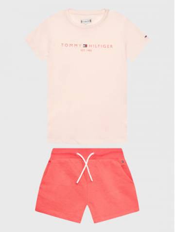 Tommy Hilfiger Набір футболка і спортивні шорти KG0KG07281 D Рожевий Regular Fit Tommy Hilfiger Набір футболка і спортивні шорти KG0KG07281 D Рожевий Regular Fit