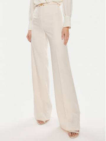 Elisabetta Franchi Штани з тканини PA-053-42E2-5895 Écru Relaxed Fit Elisabetta Franchi Штани з тканини PA-053-42E2-5895 Écru Relaxed Fit