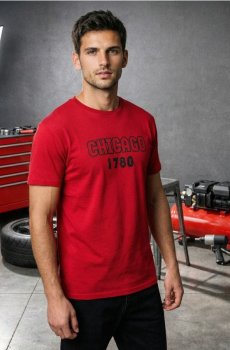 Бавовняна футболка з коротким рукавом - червоний