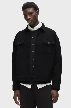 Мужская черная рубашка Черный L Karl Lagerfeld 563906.705112;990