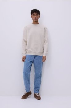 Reserved - Регулярна кофта з бавовною - нюдовий - 516EF-02X