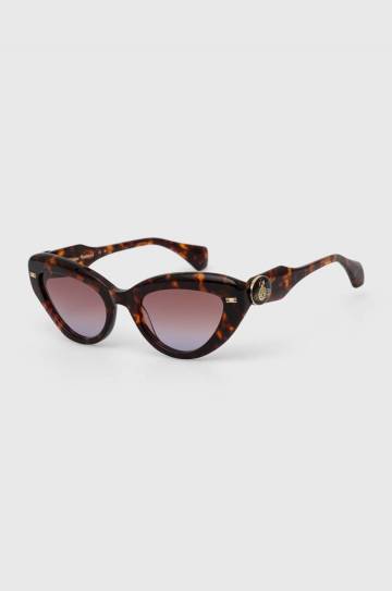 Солнцезащитные очки Vivienne Westwood женские цвет коричневый Солнцезащитные очки Vivienne Westwood женские цвет коричневый