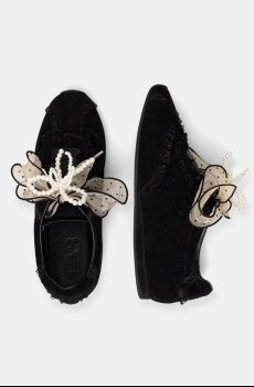 Замшевые кроссовки Answear.LAB SOFT LACE BLACK