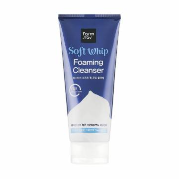 Пенка для бережного очищения лица FarmStay Soft Whip Foaming Cleanser, 180 мл Пенка для бережного очищения лица FarmStay Soft Whip Foaming Cleanser, 180 мл
