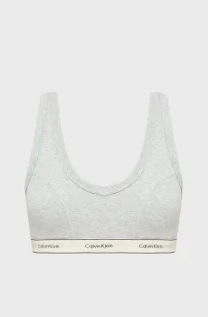 Женский серый бюстгальтер LIGHTLY LINED TRAINGLE BRALETTE Серый XS Calvin Klein LV00QF8594