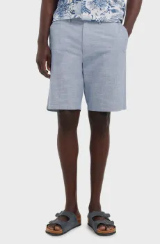 Мужские голубые шорты chambray slim fit Голубой 48 SPRINGFIELD 433678
