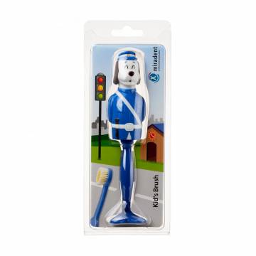 Детская зубная щетка Miradent Kids Brush Policeman Bill Dog, 1 шт Детская зубная щетка Miradent Kids Brush Policeman Bill Dog, 1 шт