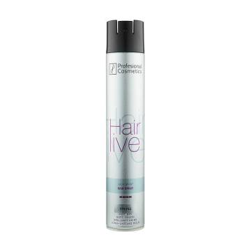 Уценка! Лак для волосся Profesional Cosmetics Hairlive Strong Hold сильної фіксації, 750 мл Уценка! Лак для волосся Profesional Cosmetics Hairlive Strong Hold сильної фіксації, 750 мл