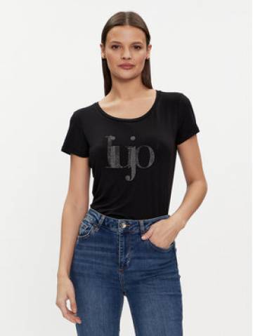Liu Jo Футболка VA4227 JS360 Чорний Regular Fit Liu Jo Футболка VA4227 JS360 Чорний Regular Fit