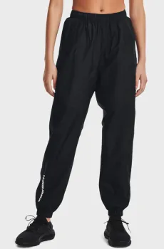 Женские черные спортивные брюки UA RUSH ™ Woven Pant Черный M Under Armour 1369846-001