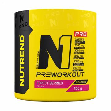 Предтренировочный комплекс Nutrend N1 Pro Preworkout Лесные ягоды, в порошке, 300 г Предтренировочный комплекс Nutrend N1 Pro Preworkout Лесные ягоды, в порошке, 300 г
