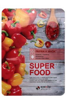 Тканевая маска для лица Eyenlip Super Food Paprika Mask c экстрактом паприки, 23 мл
