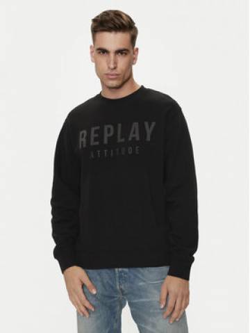 Replay Світшот M6975 .000.21842 Чорний Regular Fit Replay Світшот M6975 .000.21842 Чорний Regular Fit