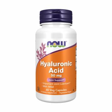 Гиалуроновая кислота и МСМ NOW foods Hyaluronic Acid 50 мг With MSM, 60 капсул Гиалуроновая кислота и МСМ NOW foods Hyaluronic Acid 50 мг With MSM, 60 капсул