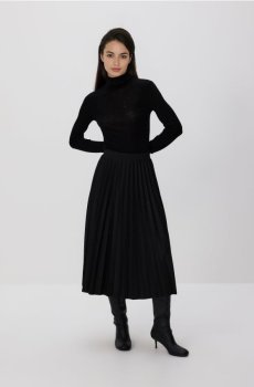 Reserved - Спідниця з аплікацією - чорний - YT119-99X