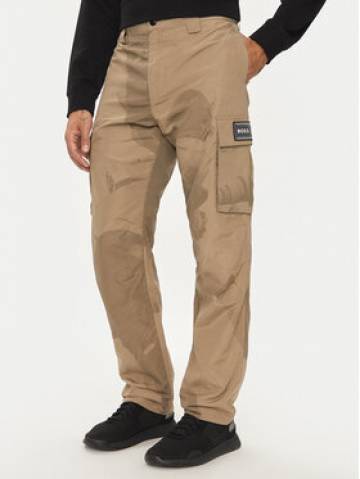 Boss Штани з тканини Sapp NFL 50525922 Бежевий Relaxed Fit Boss Штани з тканини Sapp NFL 50525922 Бежевий Relaxed Fit