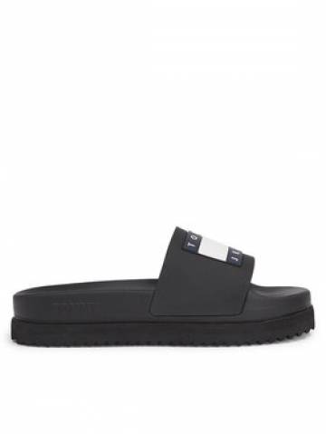 Tommy Jeans Шльопанці Tjw Elevated Flatform Slide EN0EN02451 Чорний Tommy Jeans Шльопанці Tjw Elevated Flatform Slide EN0EN02451 Чорний