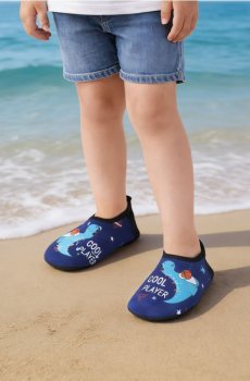 Пляжне взуття з мотивом динозавра - синій