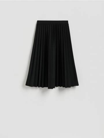 Reserved - Спідниця з аплікацією - чорний - YT119-99X