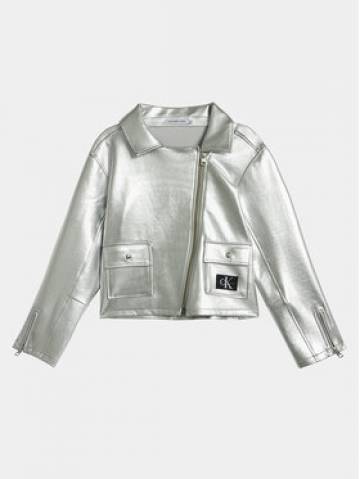 Calvin Klein Jeans Косуха Perfecto IG0IG02307 Срібний Regular Fit Calvin Klein Jeans Косуха Perfecto IG0IG02307 Срібний Regular Fit