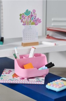 Органайзер для столу - пастельний рожевий