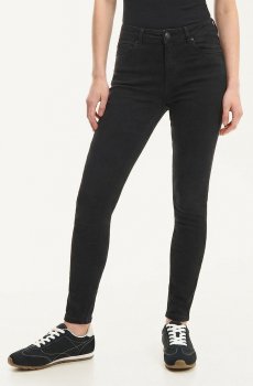 Cropp - Джинси skinny з ефектом виварювання - чорний