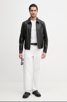 Кожаная куртка BOSS H-Mapson4