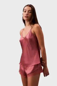 Женский коралловый топ SATIN CAMI Коралловый M Calvin Klein LV00QS7499